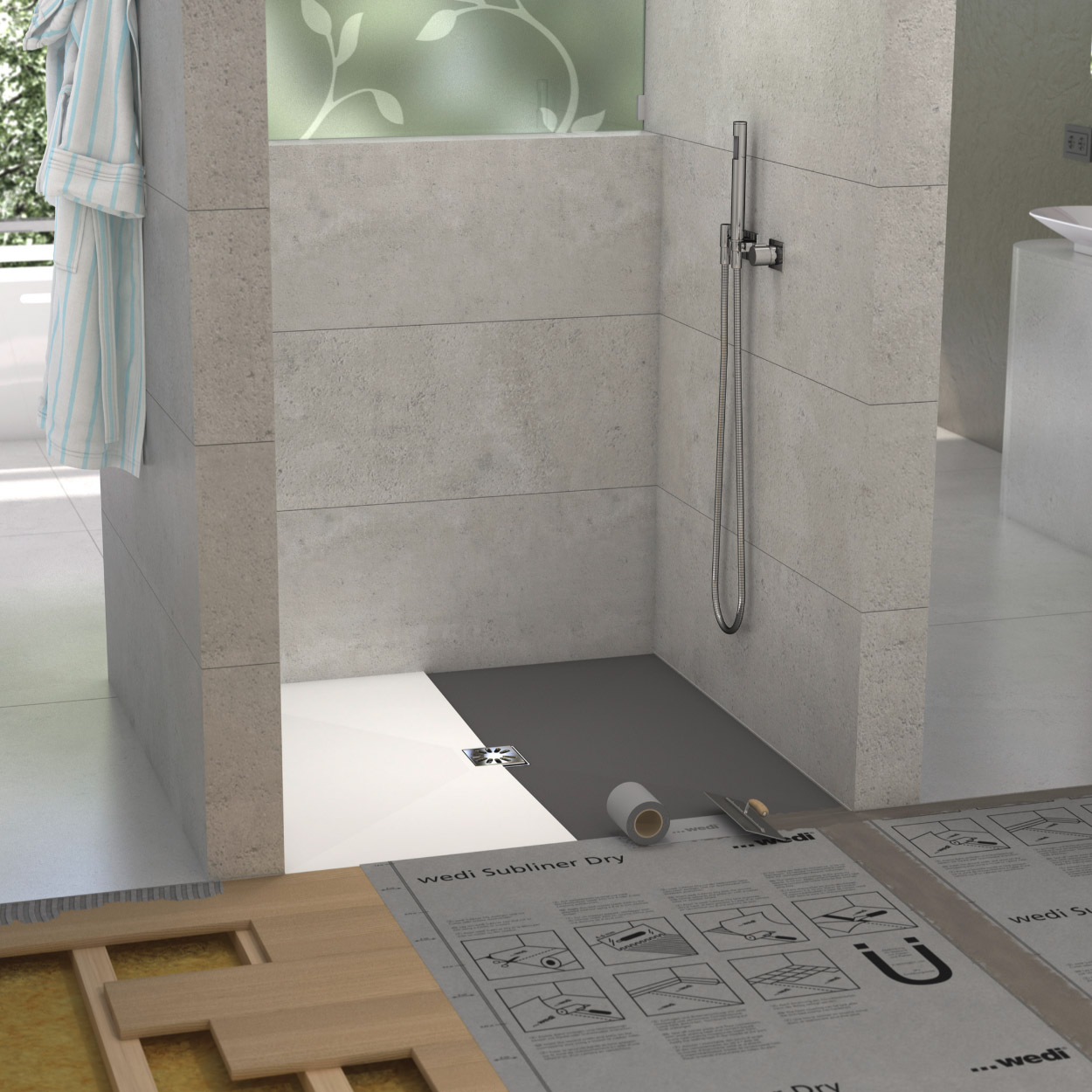 wedi Fundo Ligno Plus Shower Tray